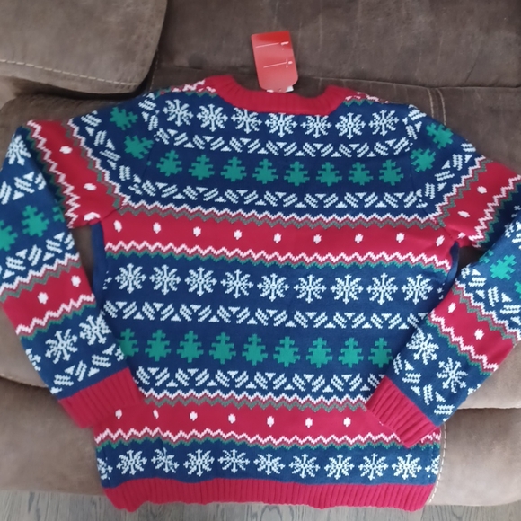 33 Degrees YETI SET GO Christmas Long Sleeve Ugly Sweater Gamer Youth LRG 14/16 - Picture 2 of 6